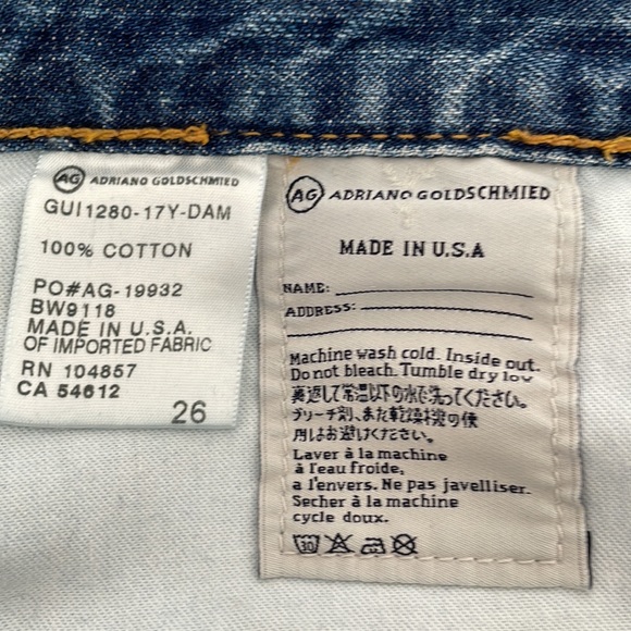 AG 17 YR-DAMAGED EX-BOYFRIEND CROPPED RIPPED JEANS - Picture 7 of 10